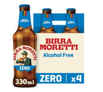 Birra Moretti Zero Alcohol Free Beer 4 x 330ml