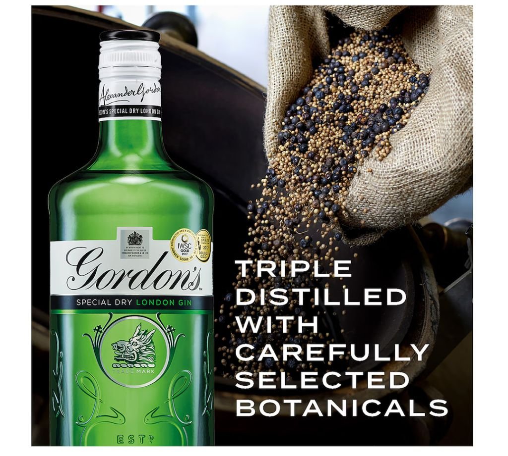 Gordon's Special Dry London Gin Bottle - Image 3