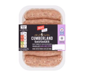 Jack’s 6 Cumberland Sausages 400g