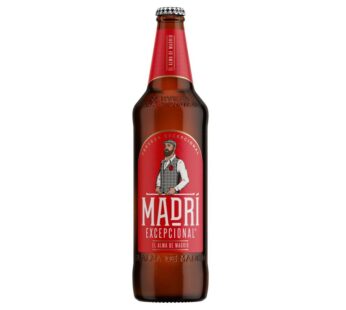 Madri Excepcional Premium Lager Beer Bottle 660ml