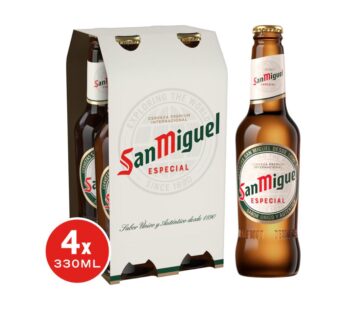 San Miguel Especial Lager Beer Bottle 4x330ml