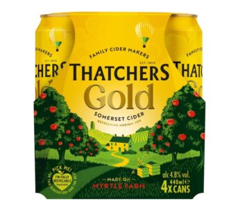 Thatchers Gold Somerset Cider 4 x 440ml