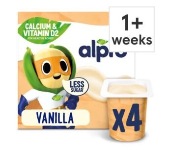 Alpro Kids Vanilla Soya Dairy Free Yoghurt Alternative 4 x 115g