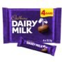 Cadbury Dairy Milk Chocolate Bar 4 Pack