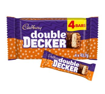 Cadbury Double Decker Chocolate Bar 4 Pack Multipack