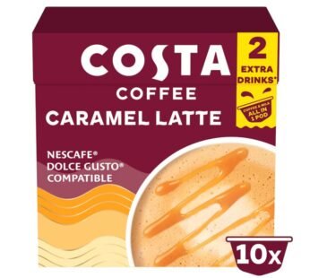 Costa Coffee Caramel Latte Pods 10 X 16G