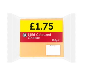 Euro Shopper Mild Coloured Cheese 180g