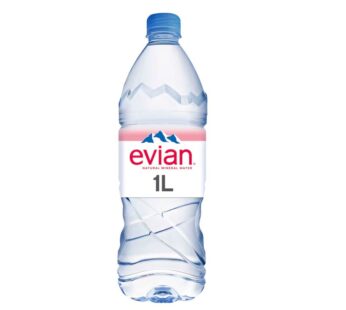 Evian Natural Bottled Mineral Still Water 1L