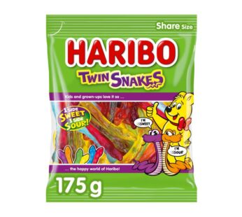 Haribo Twin Snakes Fruit Flavour Gum 175G