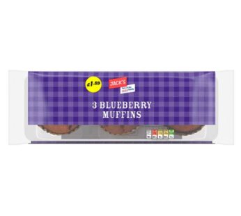 Jack’s 3 Blueberry Muffins 275g