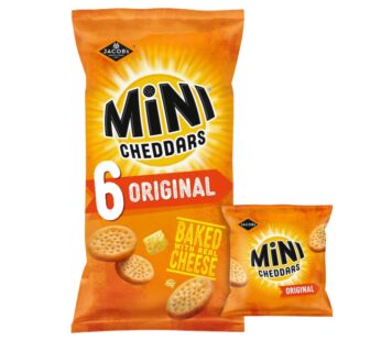 Jacob’s Mini Cheddars Original Multipack Baked Snacks 6x23g