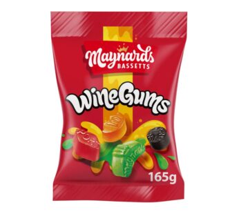 Maynards Bassetts Wine Gums Sweets Bag 165g