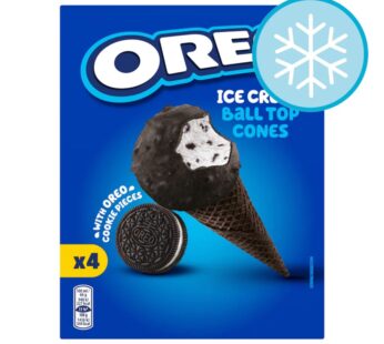 Oreo Ice Cream Cones 4 Pack 400Ml