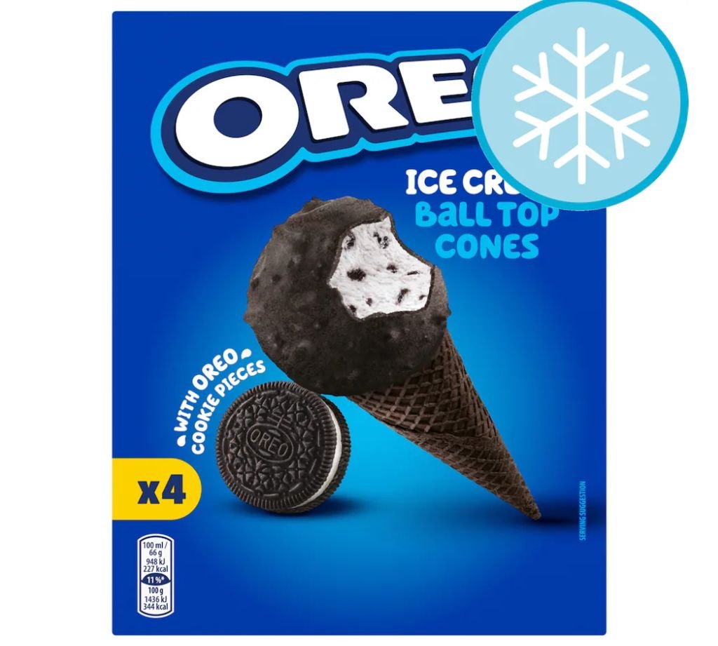 Oreo-Ice-Cream-Cones-4-Pack-400Ml