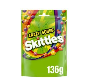 Skittles Crazy Sour Fruit Sweets 136G