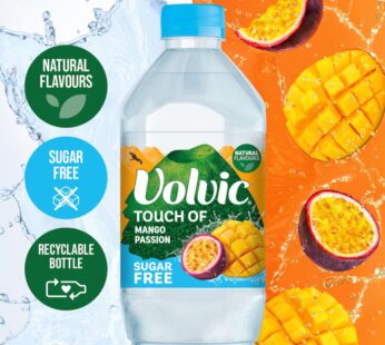 Volvic Touch of Fruit Mango & Passion Fruit Sugar Free Still Flavoured Water 1.5L