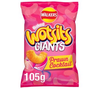 Walkers Wotsits Giants Prawn Cocktail Sharing Bag Crisps 105g