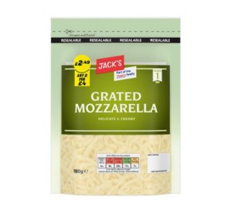 Jack’s Grated Mozzarella 180g